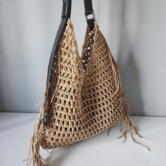 All Saints Large Crochet Bag "LIKE NEW" - Picture 13 of 16